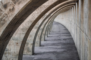Tazacorte cement breakwater tunnel, La Palma, Canary islands, Spain