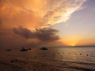 Sonnenuntergang auf Mauritius