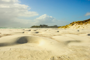 Beach and landscape in the Aupouri Peninsula