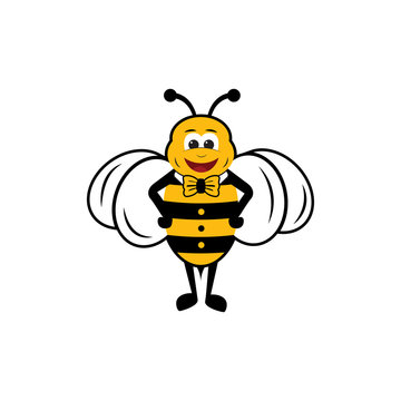 Bee Mascot Vector Illustration