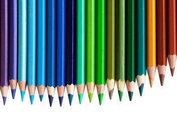 Colour pencils, isolated