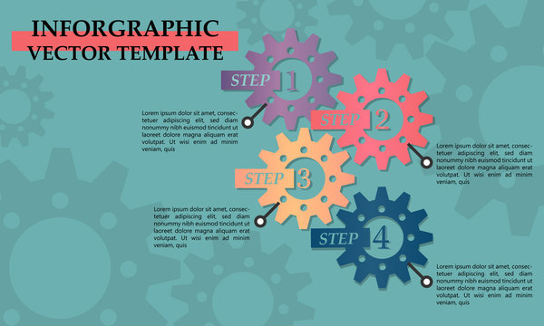 Infographic design template and business concept.