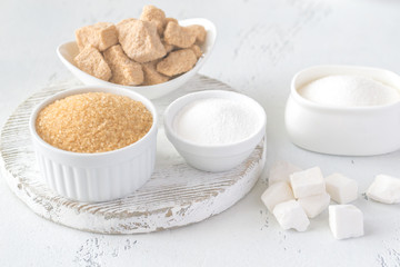 Different kinds of sugar