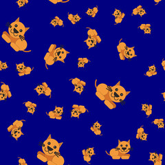 Seamless pattern made of cat.
