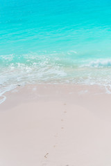 Tropical beach with white sand at summer