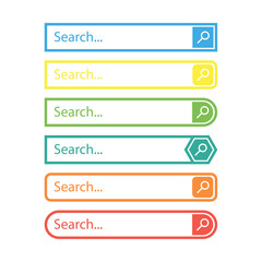 Search bar vector design element, in flat style