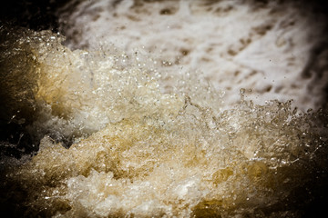 close up of waterfall