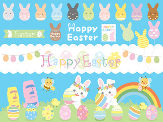 Easter egg bunny set2