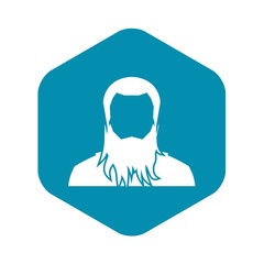 User icon in simple style isolated on white background