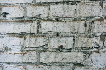 Old dirty bricks wall background texture.