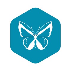 Butterfly icon in simple style for any design