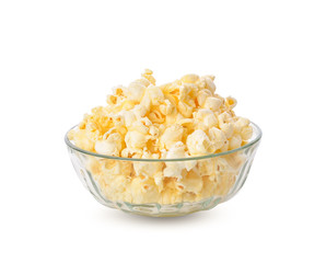 pop corn on white background