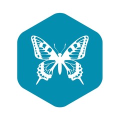 Butterfly icon in simple style for any design