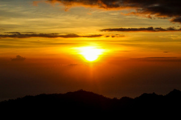 Sunrise on top of Mount Batur - Bali 