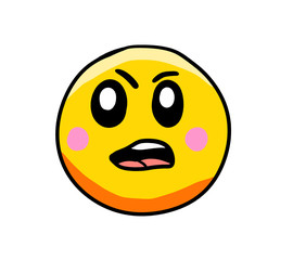 Angry Cartoon Emoticon