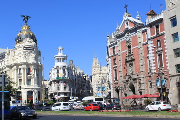 Obraz premium gran via madrid