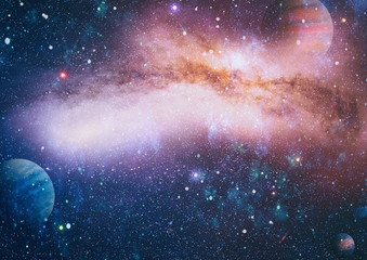 planets, stars and galaxies in outer space showing the beauty of space exploration. Elements...