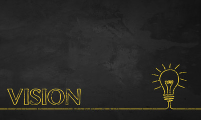 Chalkboard Bulb Words - Vision