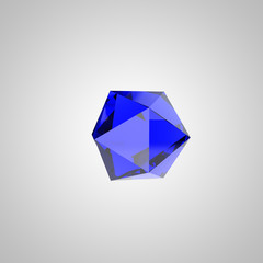 Fototapeta na wymiar blue diamond