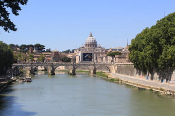 Obraz premium widok na rzym w Watykanie