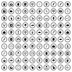 100 folder icons set in simple style for any design vector illustration