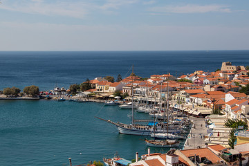 Obraz premium ships in Pythagorion bay
