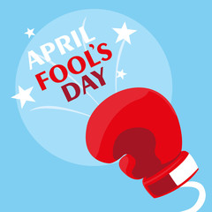 april fools day with boxing glove in spring © djvstock