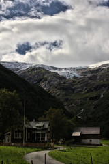 Fototapeta na wymiar Buarbreen Gletscher Norwegen