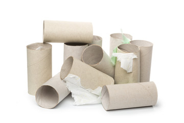  toilet paper on white background