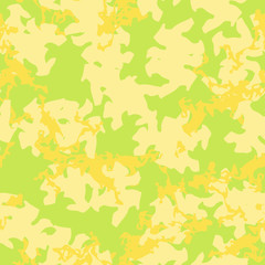 Summer UFO camouflage of various shades of green and yellow colors