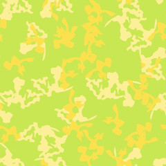 Summer UFO camouflage of various shades of green and yellow colors
