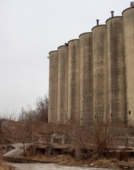 Abandoned Cement Silos Southeastern Ohio 