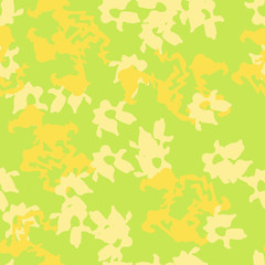 Summer UFO camouflage of various shades of green and yellow colors