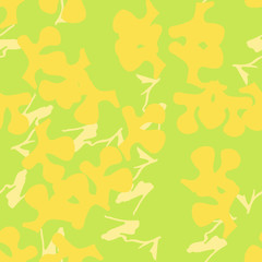 Summer UFO camouflage of various shades of green and yellow colors