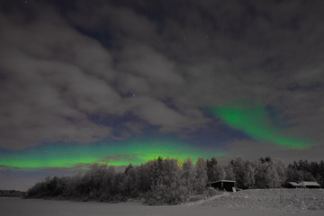 Northern Lights from Finland Sweden Border