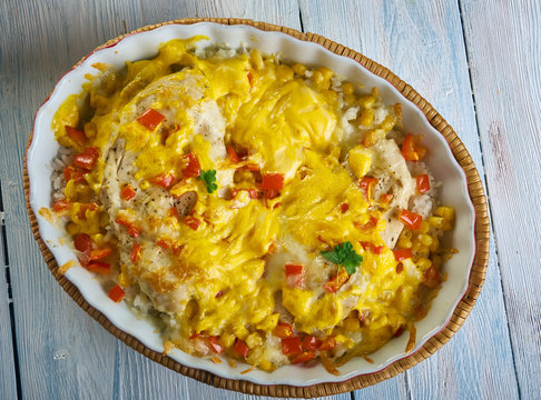 Salsa Chicken Rice Casserole