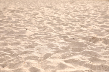 Fototapeta na wymiar Sandy surface on sunny day as background