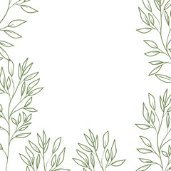 pattern flowers and leafs isolated icon