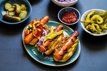 Gourmet hot dogs