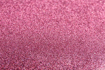 Closeup view of sparkling pink glitter background
