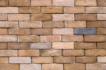 Brown stone brick wall