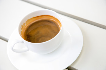 Cup of espresso coffee