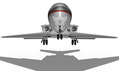 Privatjet startet, freigestellt