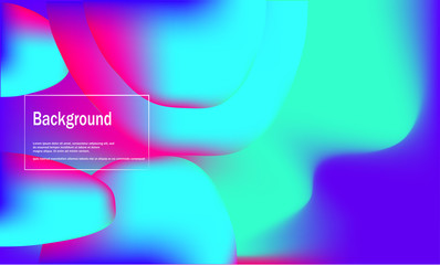 Trendy gradients background with Fluid colorful shapes composition vector