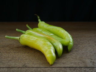 organic green chili pepper,fresh vegetable