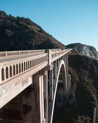Obraz premium rocky creek bridge Big sur Pacific Coast road Highway (Highway 1)