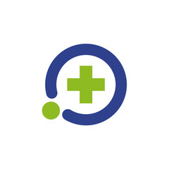 Health care and medical logo design vector template