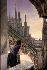 Wall murals Milan Nice view in the city of Milan in Italy (Europe)