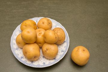 Creole potato or yellow potato (Solanum phureja)