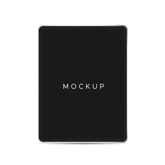 Fototapeta premium black new teblet isolated on white background